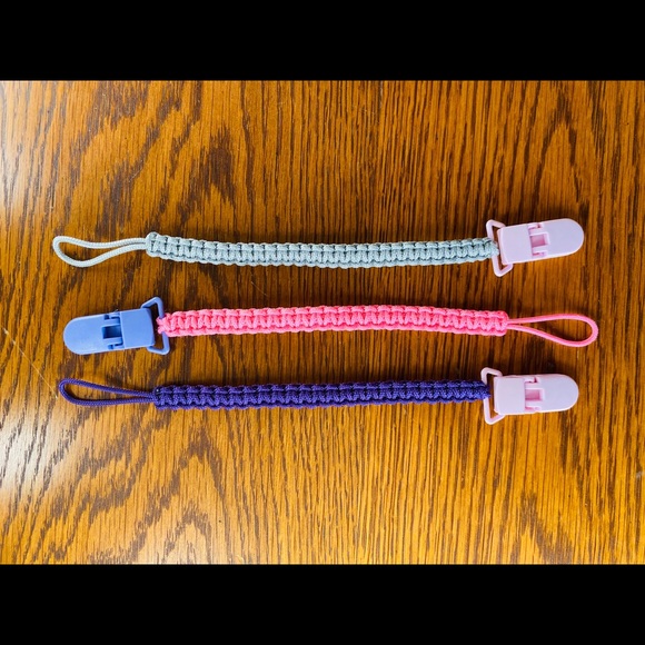 Accessories 4 For 11 Handmade Paracord Pacifier Clips Poshmark